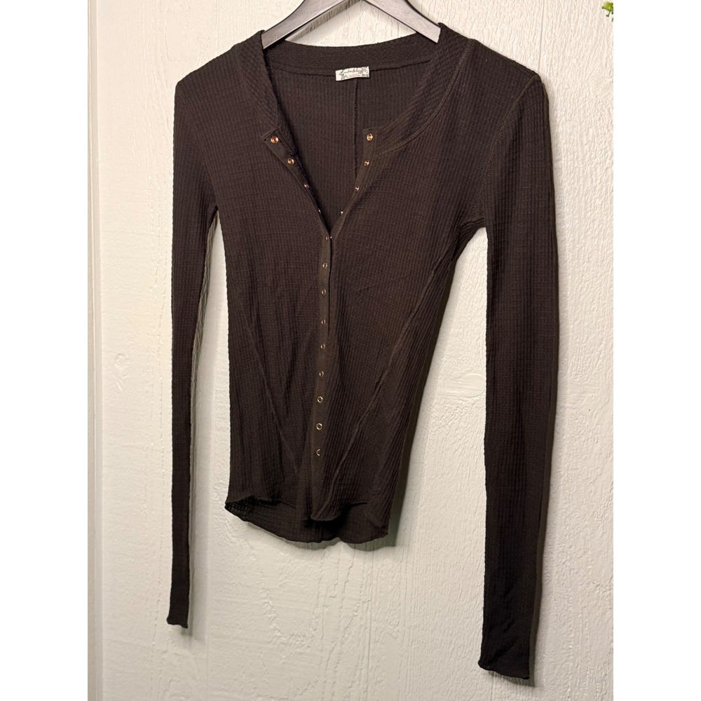 Going Places Thermal cardi Snap Down NWOT deep fudge - Picture 3 of 5